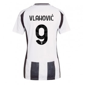 Dámské fotbalový oblečení Juventus Dusan Vlahovic #9 Domácí košile 2024-25 Krátkým Rukávem